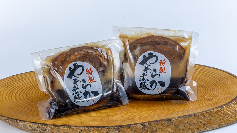 ２枚入り厚切りやわらかバラ煮豚