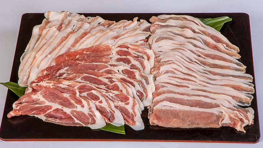 3つの部位しゃぶしゃぶ用食べ比べセット