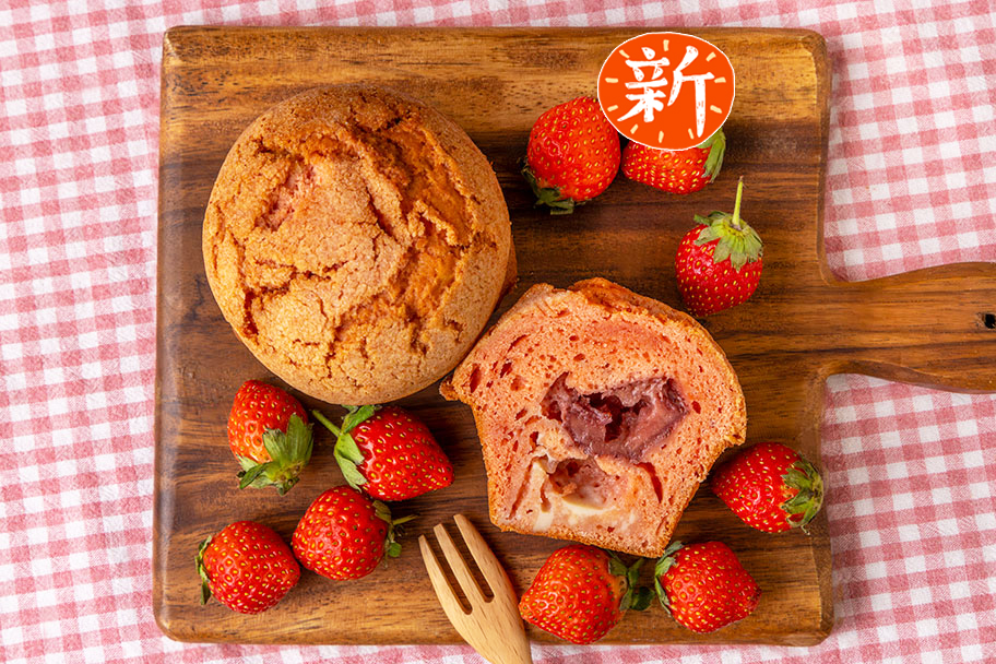 いちごメロンパンマフィン